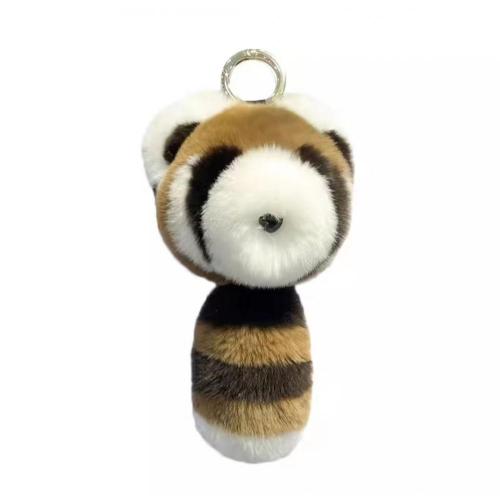 Porte-clés pendentif sac à panda rouge