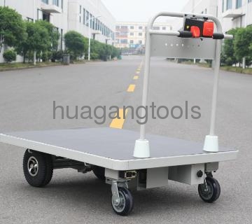 Electric Hand Truck With 4 Wheels&Big Plate for Material Handling