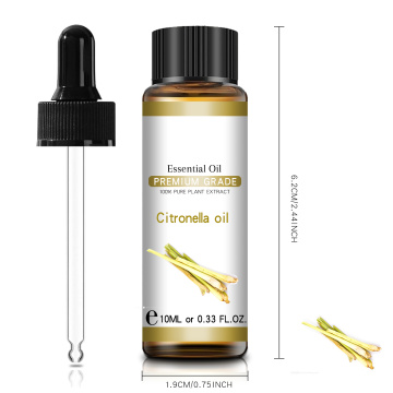Étiquette privée en vrac en gros Citronella Huile 100% pur moustique naturel aromathérapie diffuseur cosmétique soin de la peau