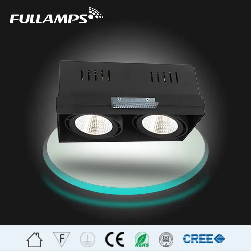 double head high power rimless led downlight , CRI>82, 2700K 3000K 4000K 5000K optional