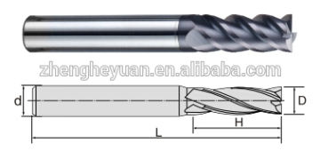 square end mills carbide solid tungsten cutting tool