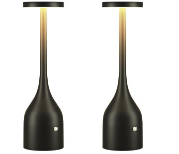 2-Pack Rechargeable Waterproof Table Lamps: 5000mAh Battery Operated LED Lights for Outdoor Use