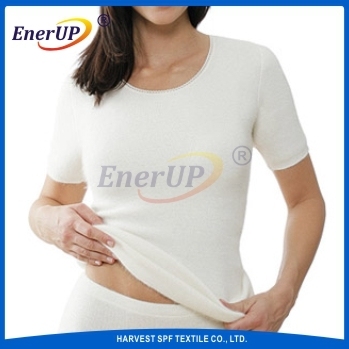Wool/Polyester Thermal Long Sleeve Underwear For Women