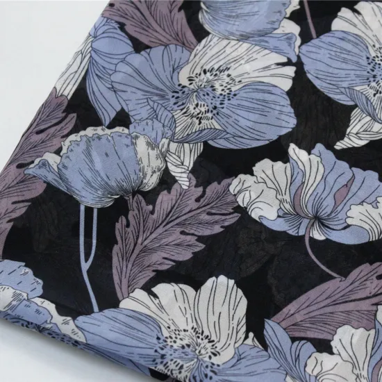 Custom Printed Flower 100% Cotton Fabric Wholesale for Bedding