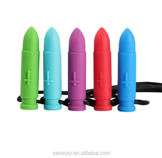 Hot Sale: 100% Silicone Soft Safe Autism Chew Necklace with Packaging