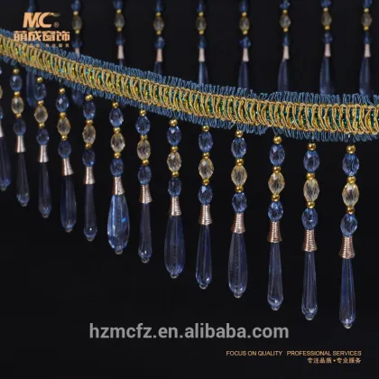 Decorative Fringe Home Furnishing,Small Wooden Beaded Trims