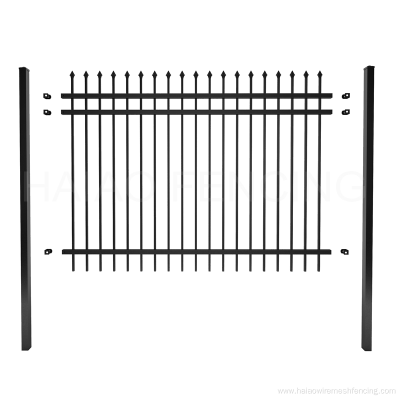 Christmas decorative steel tube picket fence panel