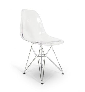 Eames DSR transparent plastic dinning replica chair
