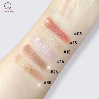 Warm Brown Glitter Makeup