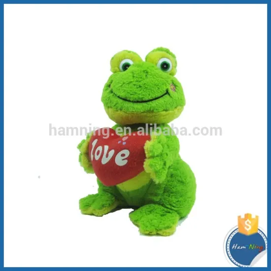 23cm sitting frog with love heart