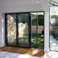 Folding glass aluminium patio door