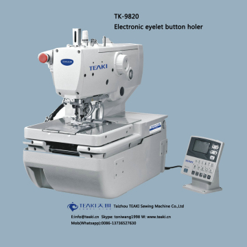 TK-9820 electronic eyelet button holing sewing machine