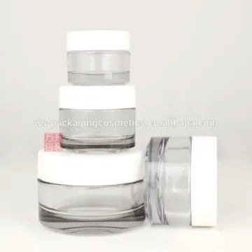 Cosmetic 15G 30G 50G 100G Clear petg Jars
