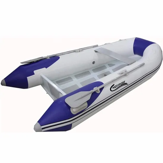 High Quality Inflatable Fishing Boat with Aluminum Floor - 0.9mm PVC/1.2mm Hypalon Material