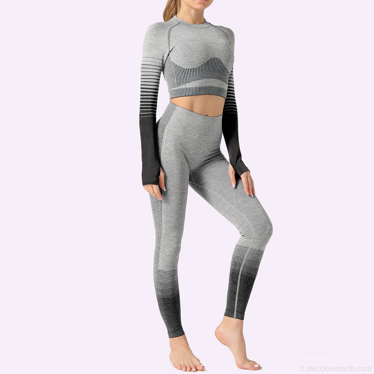 Abbigliamento da yoga per abbigliamento sportivo attivo personalizzato sexy da donna