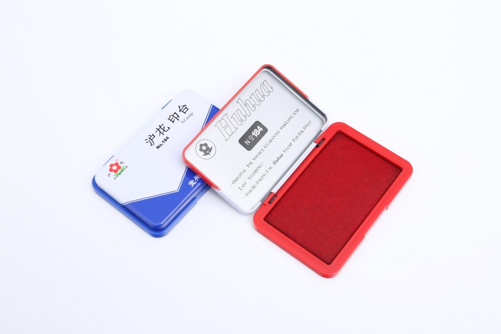 Color optional metal cover office stamp pad