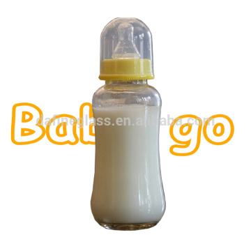 200ml 280ml transparent baby milk feeding glass bottle wholesale