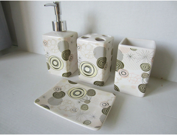 Adorable Custom Ceramic Bathroom Set