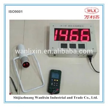 wireless molten steel temperature reporter