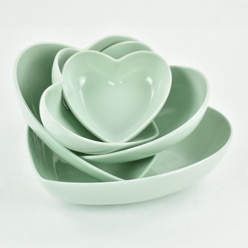 Salad and Fruit Home Heart Shaped Kitchen Bowl