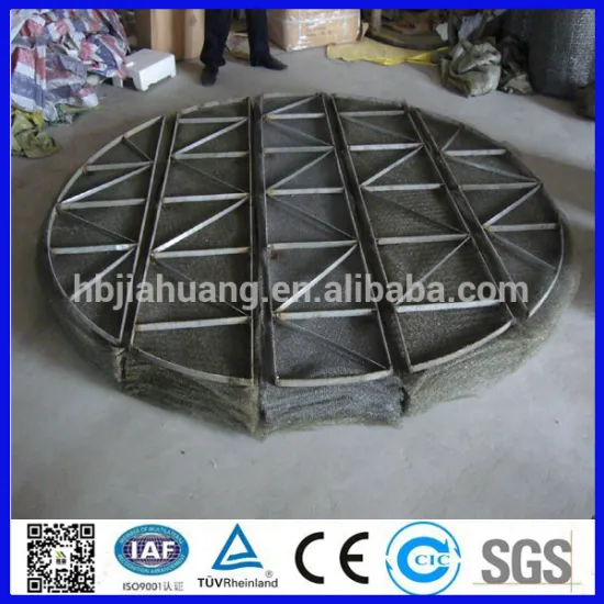 Large stock stainless steel 302 304 316 /red copper knitted wire mesh for gas liquid filtration