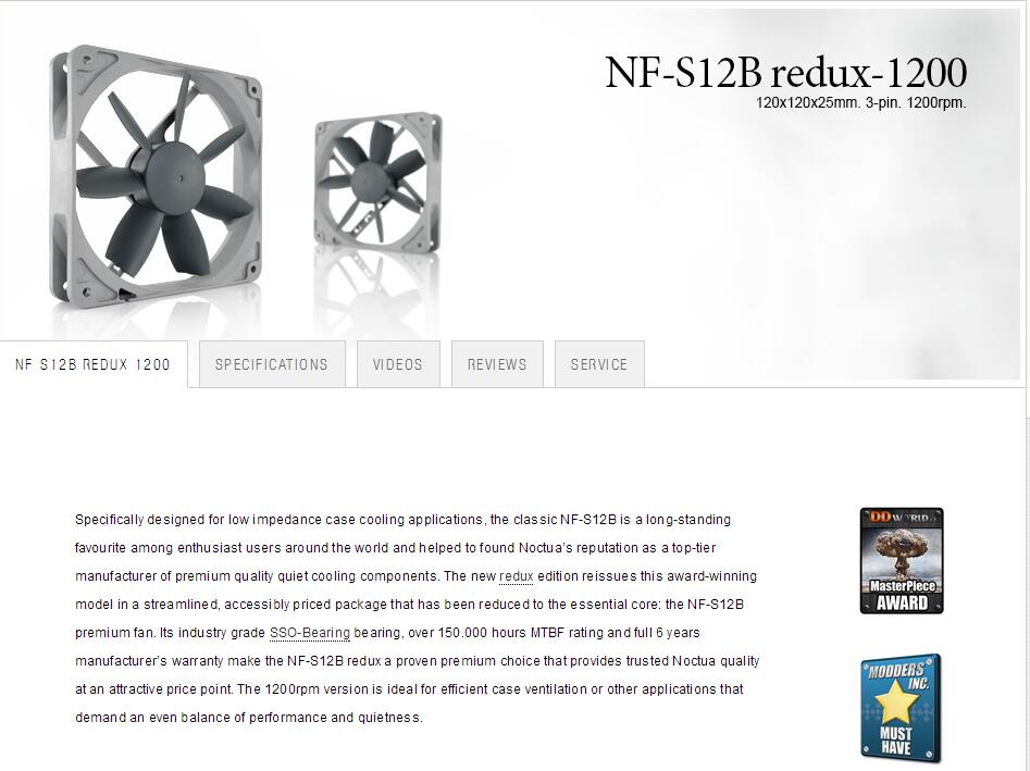 Noctua Nfs12b Redux1200 Pwm 7000 Pc Computer Cases Towers Cpu Processor 12mm Fan Coolers Fans