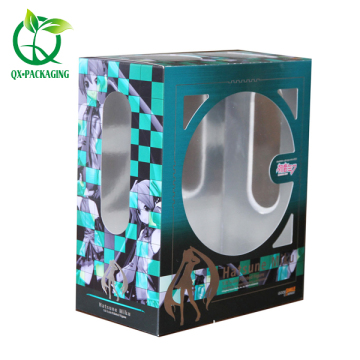 Toy storage box doll packaging with PVC window