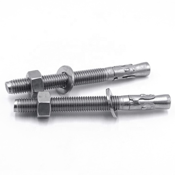Steel Zinc Plated Expansion Wedge Anchor Bolt Set with Hex Washer Nut