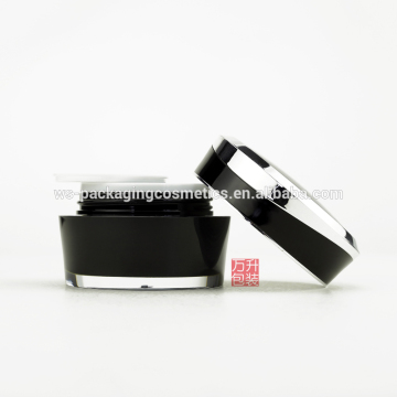 Taper Shape Acrylic Plastic Night Cosmetic Cream Jar