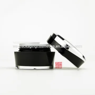 Taper Shape Acrylic Plastic Night Cosmetic Cream Jar