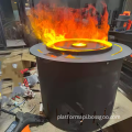 3D600mm Round interior decorative electric fireplace LED realistic monochrome flame round electronic humidifier Steam fireplaces