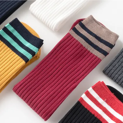 Custom Fall And Winter Cute Children Adult High Socks  Girls Kids Socks