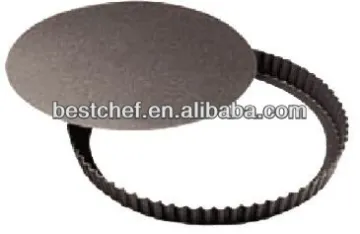 fluted loose bottom Round pie mould