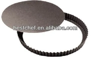 fluted loose bottom Round pie mould