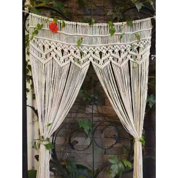 Cortina de porta em macrame artesanal durável e robusta bonita