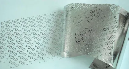 laser void hologram sticker