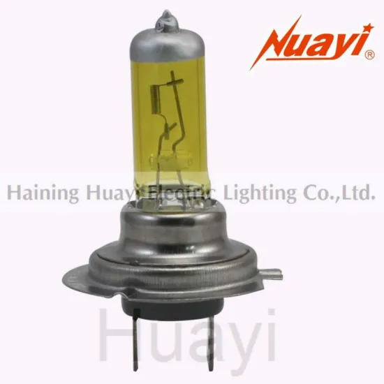 Yellow halogen auto bulb H7 PX26D, automotive headlamp 12V55W, Car fog lamp
