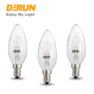 Halogen Candle Bulbs C35 CAL35 E14 E27 18W-42W 110V-220V Dimmable Chandelier Lamp