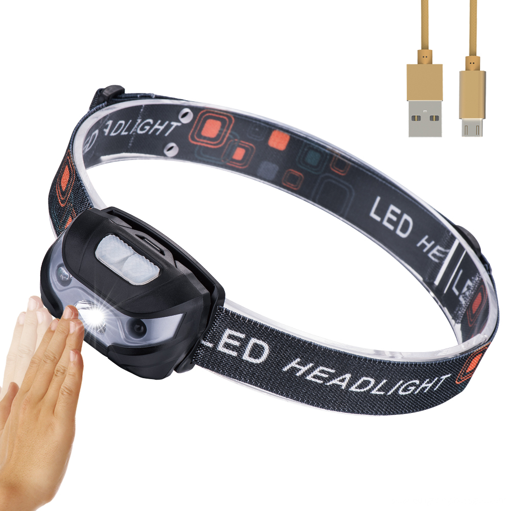 Trade Assurance Customized High Power Spot Head Torch Waterproof Usb Rechargeable Led Headlamp With Sensor1