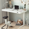 White lifting height glass computer desks