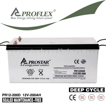 Dubai Market 12V 200Ah Agm Deep Cycle Maintenance free Battery