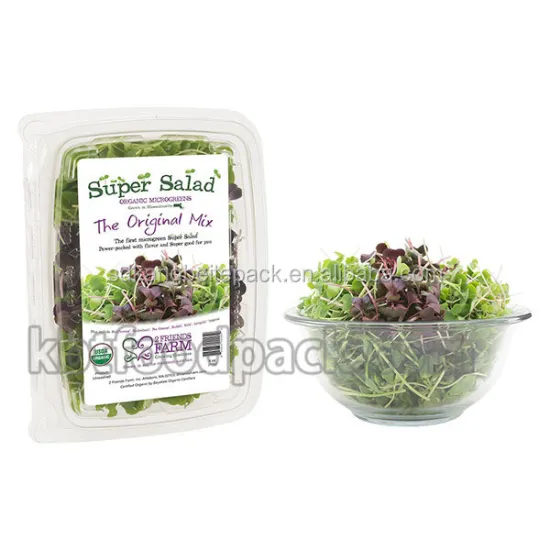 Microgreen Salad Packaging Machine: MAP Modified Atmosphere Tray Sealer Cup Sealer