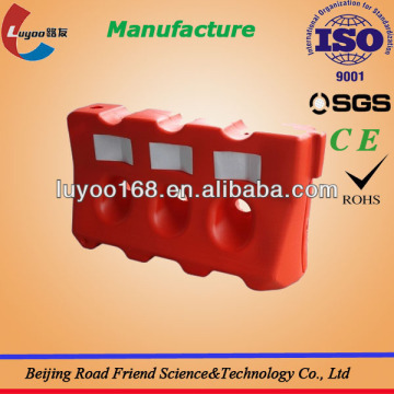 Colorful Blowing molding 3 holes traffic barrier