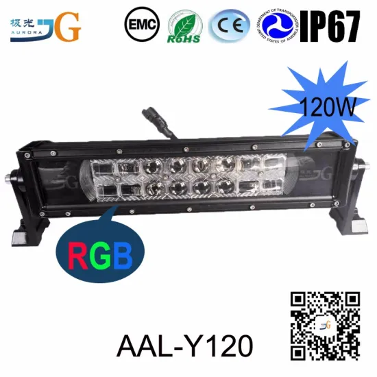 2017 New Items 13.5Inch 120W Combo Beam RGB Led Light Bar Offroad