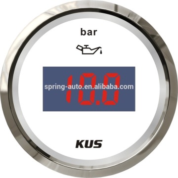 52mm LED Digital Oil pressure gauge 0-10 bar with backlight for vehicles