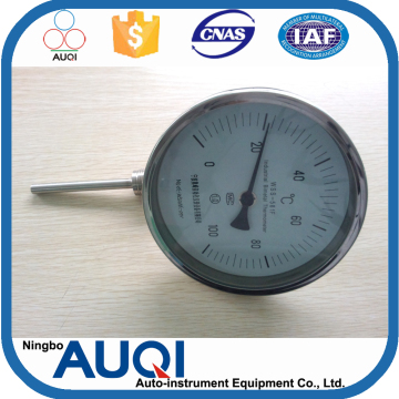 Dia 170mm measure plate industrial marine bimetal thermometer, radial type thermostat bimetal, 100 adjustable bimetal thermostat