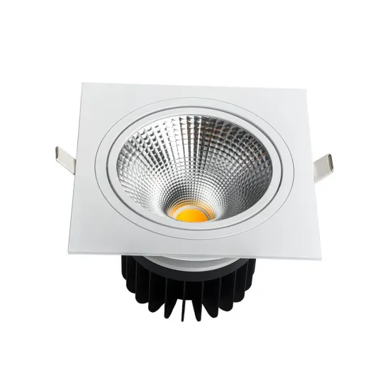 Rotatable 30W IP42 LED Square Glass Recessed Downlight