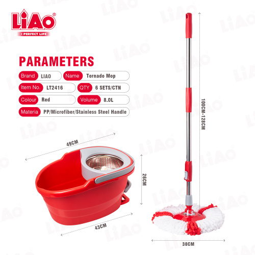 LT2416 LIAO Spin Mop, sistema de balde giratório Tornado