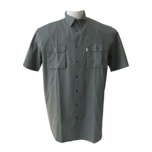 Polyester kort shirt voor werkmannen