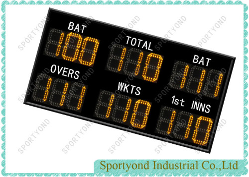 Papan Skor Kriket Elektronik Olahraga LED Dengan Pengontrol Nirkabel